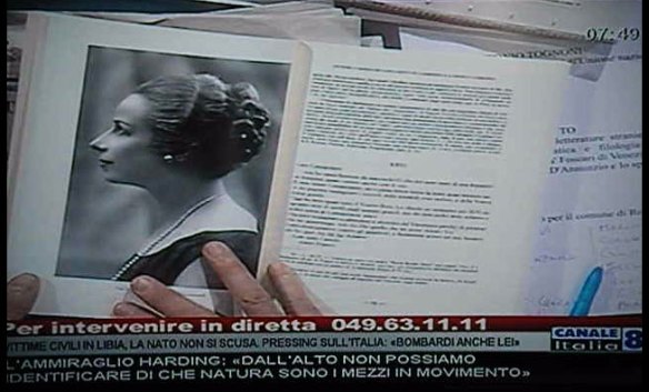 Canale Italia 83 - Notizie Oggi, 10 aprile 2011, ospite Filippo Caburlotto con Gabriele d'Annunzio Inediti 1922-1936